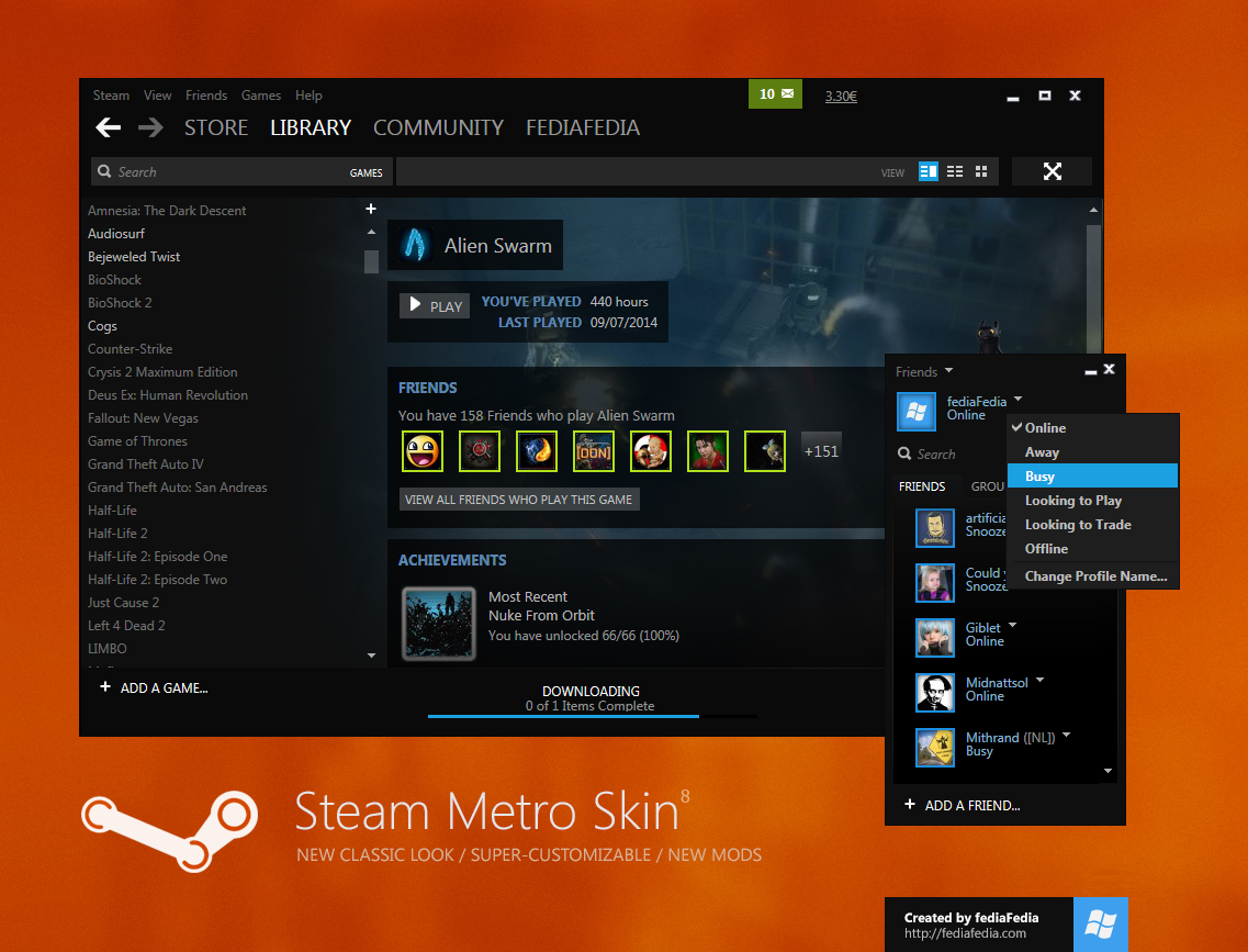 install metro for steam on mac